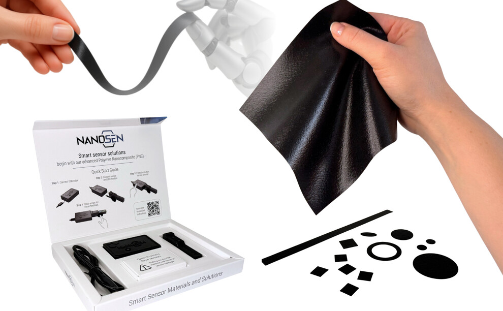 Flexible Materialien für Kraftsensorik